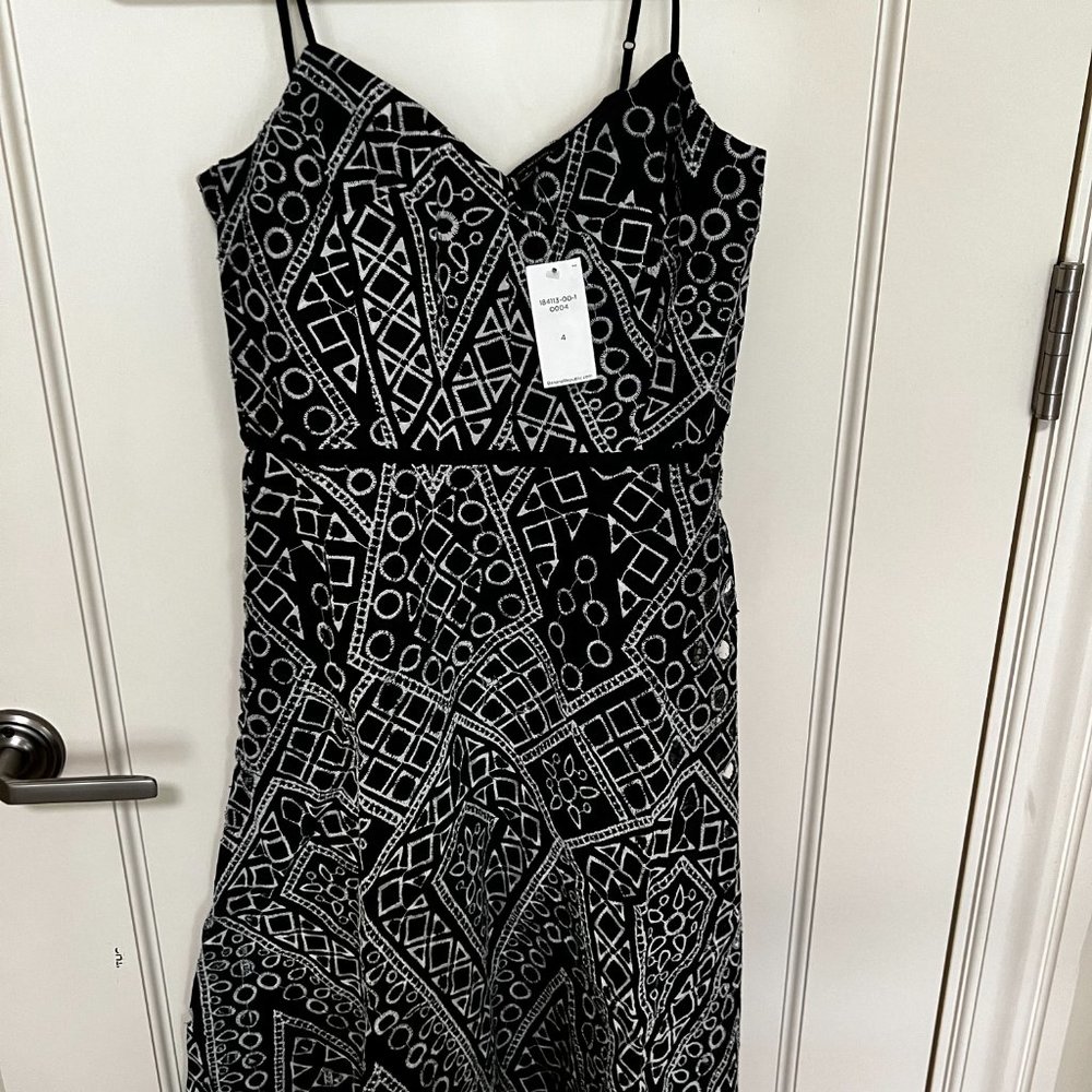 Banana Republic Geo Embroidered Strappy Dress